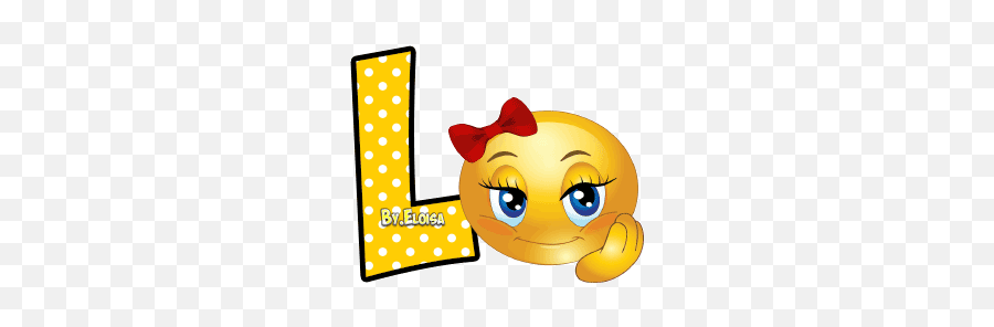 L - Gif De Letras Del Abecedario Con Movimiento Emoji,L Emoticon
