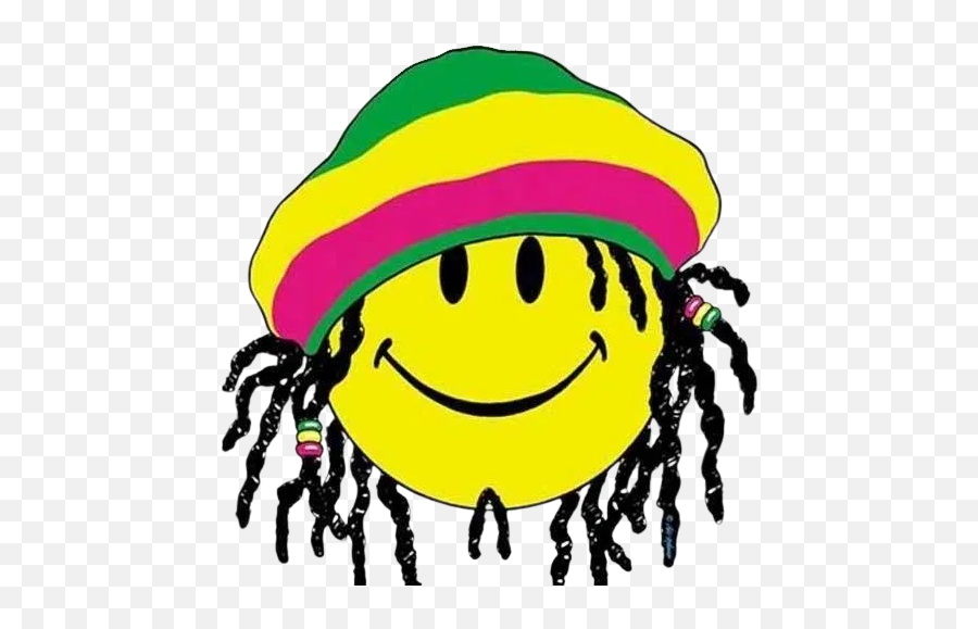 Unique Xpressions - Bob Marley Smiley Emoji,Smoking Emoticon