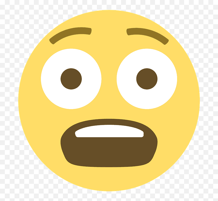 Fearful Face Emoji Clipart - Emoji Asustado,Fear Emoji