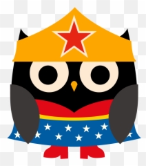 Wow Clipart Superhero - Owl Emoji
