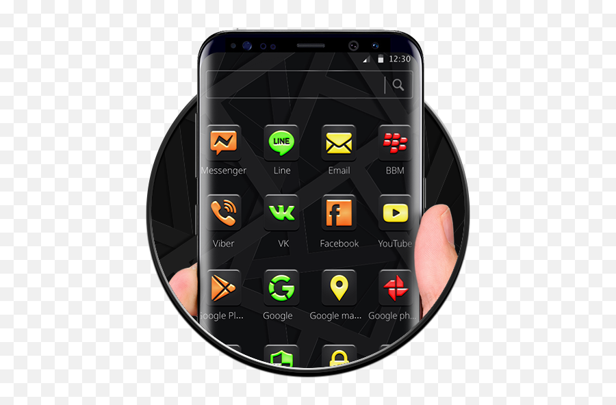 Glossy Brunet Black Theme - Smartphone Emoji,Coal Emoji