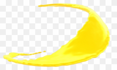 Splash Brush Yellow Render Artistic - Darkness Emoji,Wet Drops Emoji