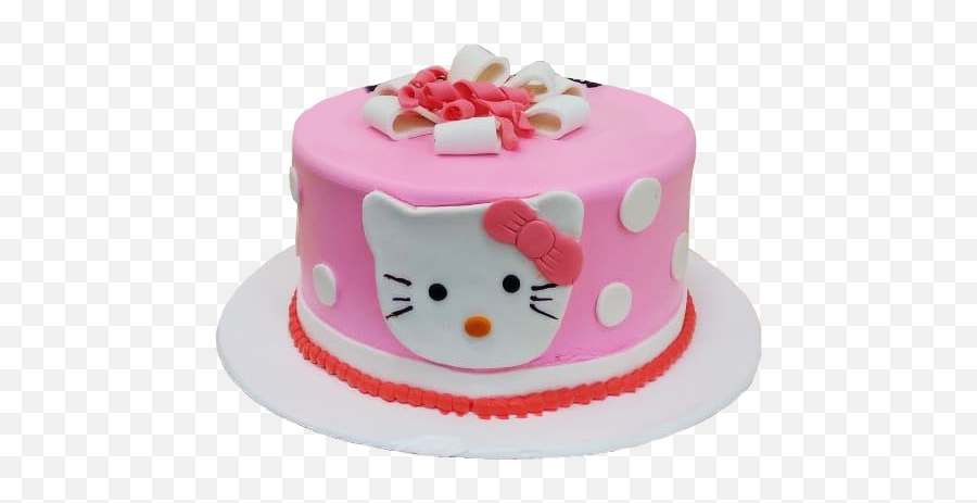 Pink Kitty Cake - Birthday Cake Emoji,Pink Emoji Cake