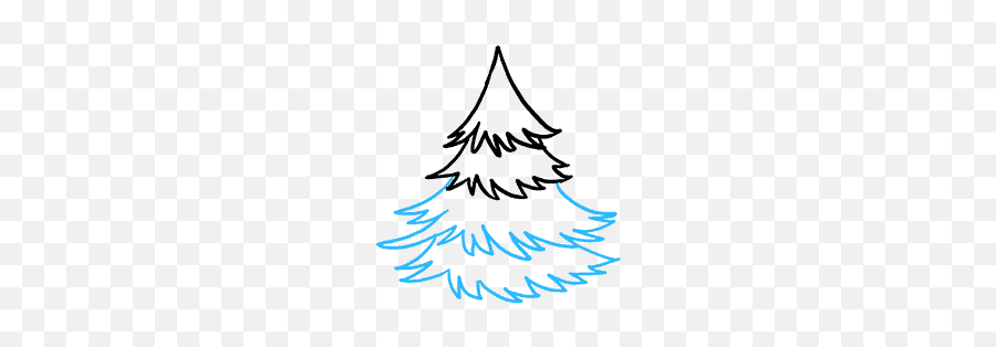 How To Draw A Spruce Tree - Really Easy Drawing Tutorial Christmas Tree Emoji,Pine Tree Emoji
