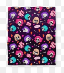 Spooky Scary Feminists Blanket LookHUMAN - Smiley Emoji
