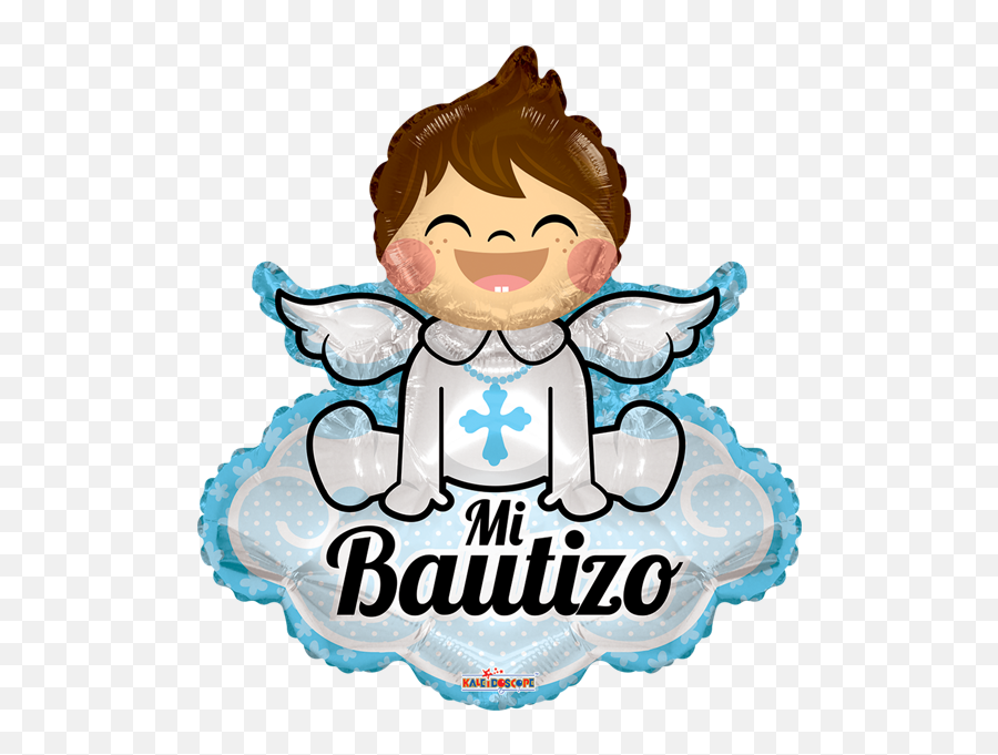 Globilandia - Globos Metalicos Para Bautizo Emoji,Emoji Angelito