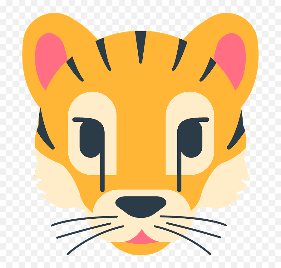 Tiger Emoji Clipart - Emoji Cat Face On Mozilla,Tiger Bear Paw Prints Emoji
