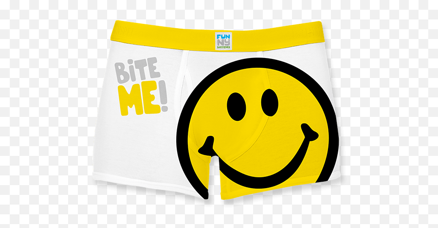 Funny Britches - Smiley Emoji,Underwear Emoticon