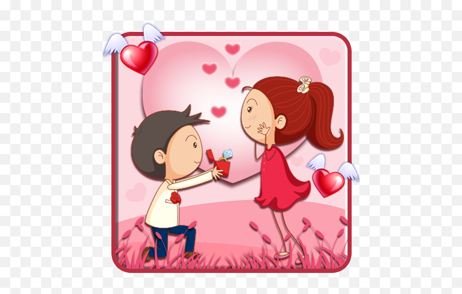 Cute Love Couple Theme - Apps On Google Play Cartoon Emoji,Couple Dancing Emoji