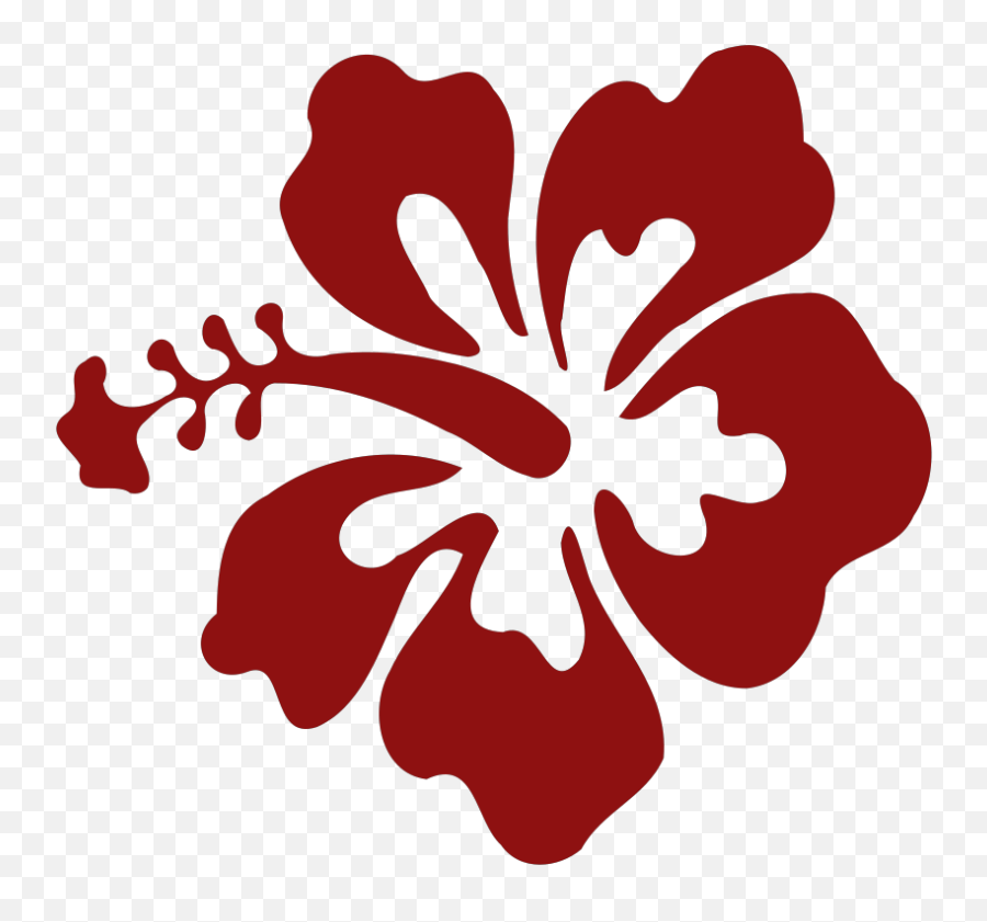 Hibiscus Flower Red Png Svg Clip Art For Web - Download Easy Hibiscus Flower Drawing Emoji,Hibiscus Emoji
