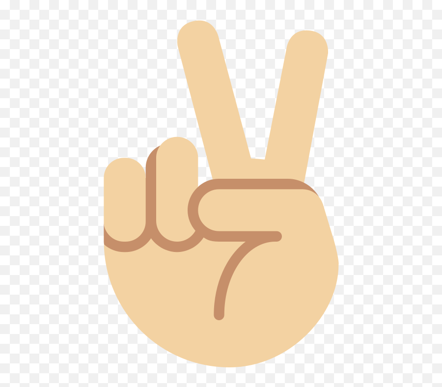 Twemoji2 270c - Saludo Con Dos Dedos Emoji,Praising Hands Emoji