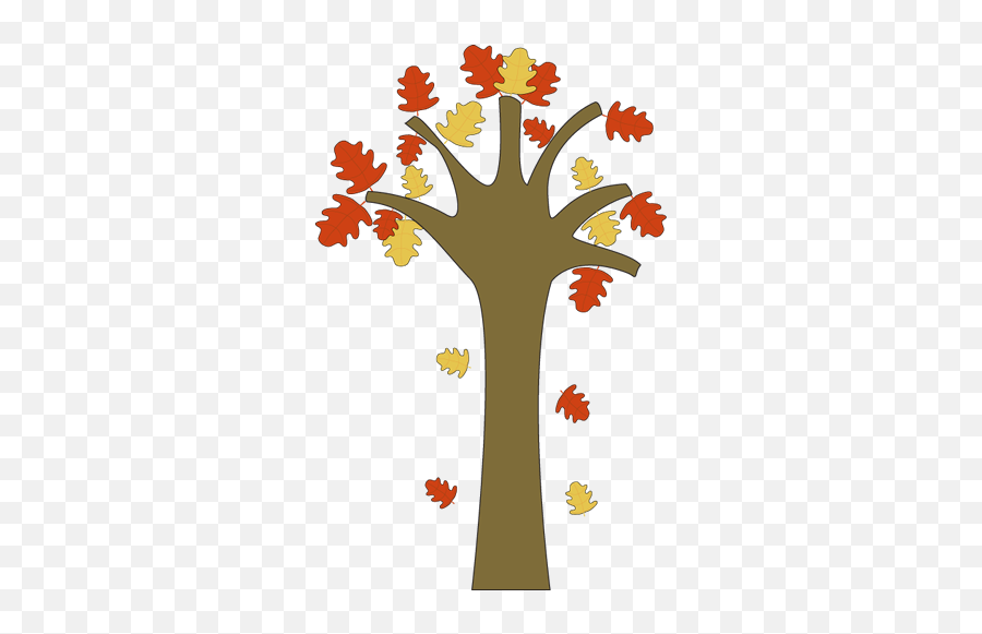 Leaves Falling From Tree - Fall Mini Book Printable Emoji,Fall Leaf Emoji