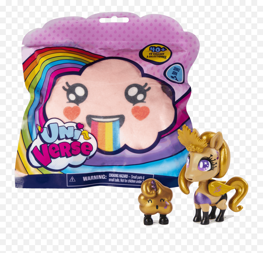 Uni - Verse Collectible Surprise Unicorn Plush Toy For Kids Pink Uni Verse Emoji,Unicorn Emoji Pillow