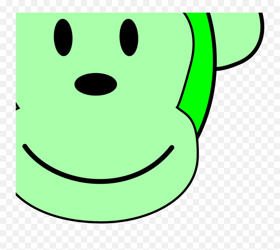 Green Monkey Svg Vector Green Monkey Clip Art - Svg Clipart Happy Emoji,Monkey Emoticon
