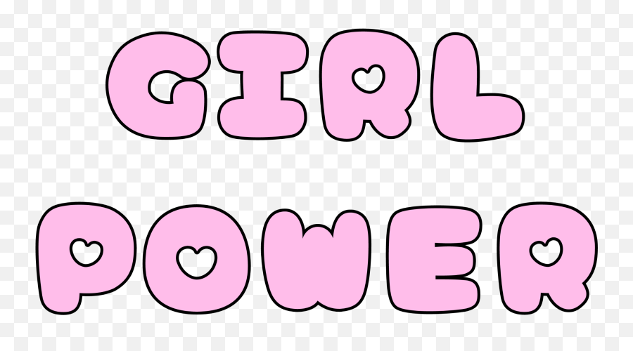 Girl Power Text Girlpower Pink Sticker By Inkstardust - Aesthetic Pastel Roblox Gfx Girl Bear Emoji,Girl Power Emoji