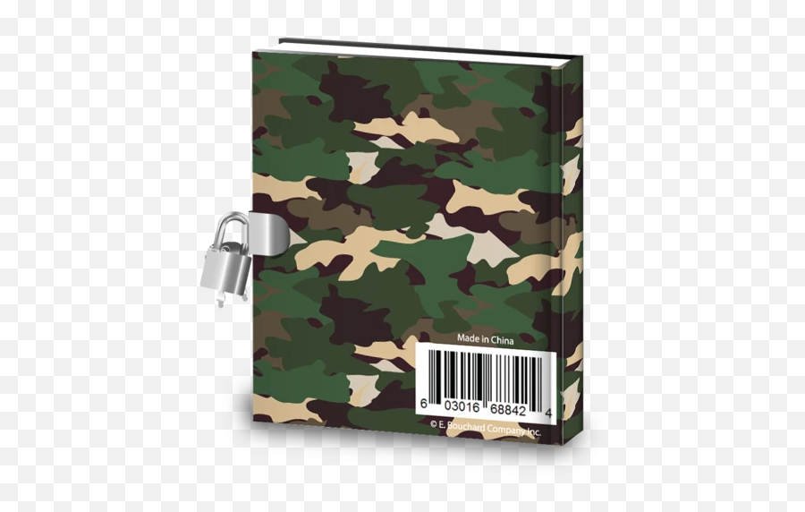 Gift Idea Classic Camo Kids Diary With Lock - Vertical Emoji,Camo Emoji