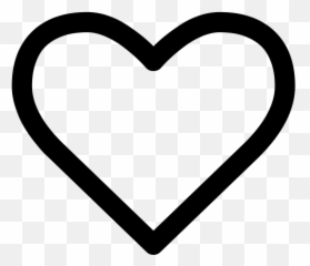 Heart Empty Font Awesome - Icon Png Emoji