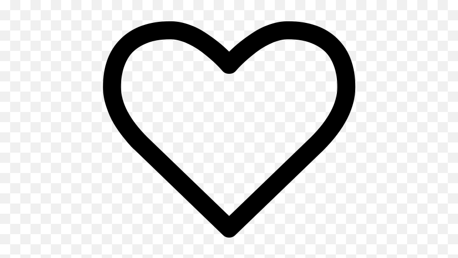 Heart Empty Font Awesome - Icon Png Heart Emoji,Love Emoji