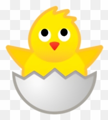 Easter Yellow Cartoon Smiley For Easter - Emoticon Pulcino Emoji,Baby Chick Emoji