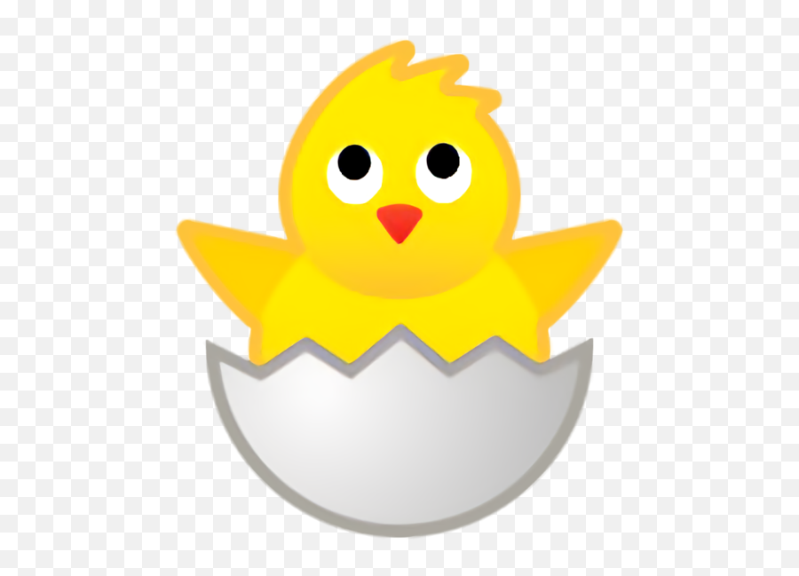 Easter Yellow Cartoon Smiley For Easter - Emoticon Pulcino Emoji,Baby Chick Emoji