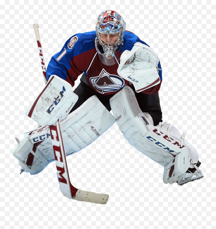 Hockey Nhl Goalie Avalanche Colorado - Semyon Varlamov Emoji,Hockey Mask Emoji