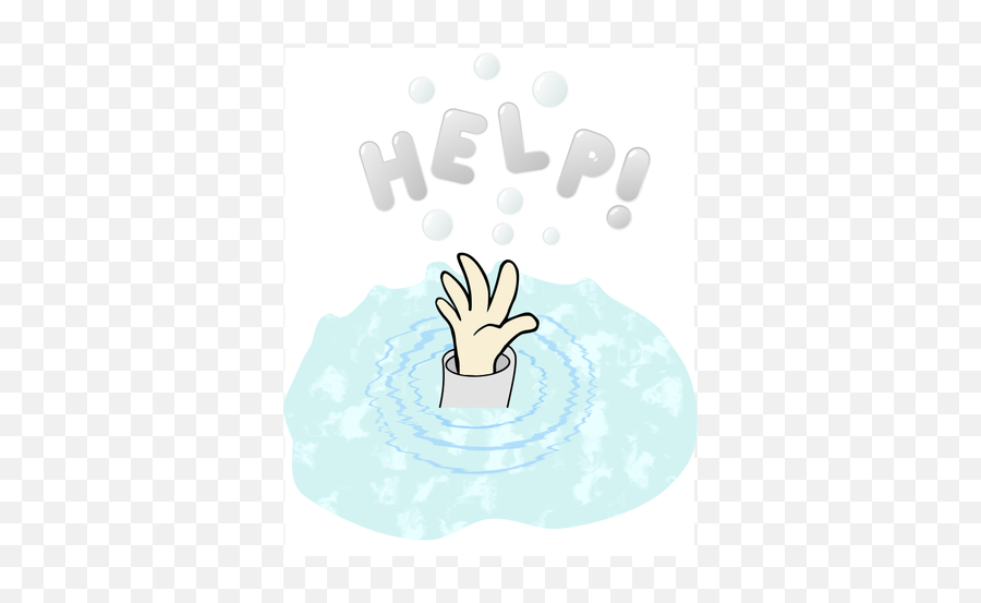 Cartoon Drawing Of A Drowning Kids Hand - Kid Drowning Drawing Emoji,Sound Emoji