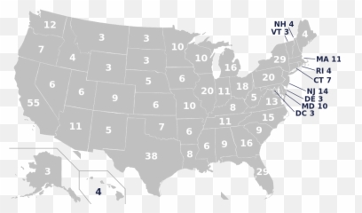 Leading Presidential Candidate - 116th Congress Senate Map Emoji