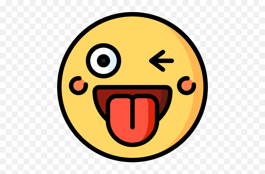Tongue - Icon Emoji,Tongue In Cheek Emoticon