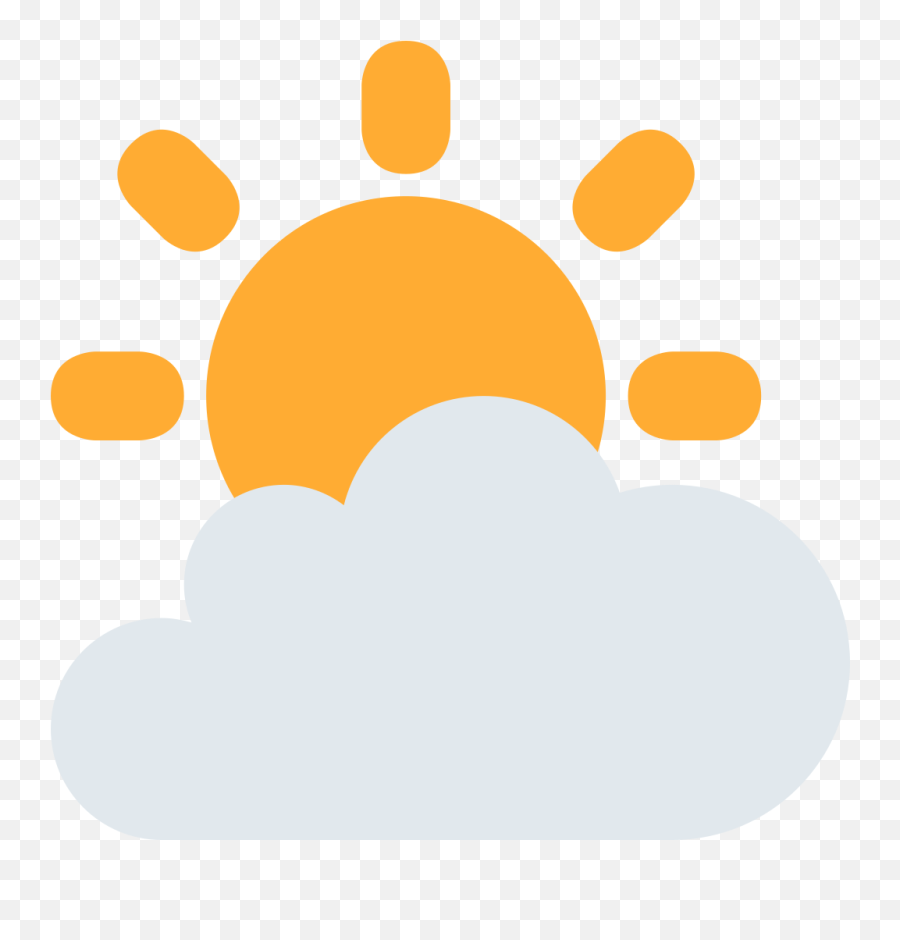 Twemoji2 26c5 - Sun With Cloud Emoji,Eclipse Emoji