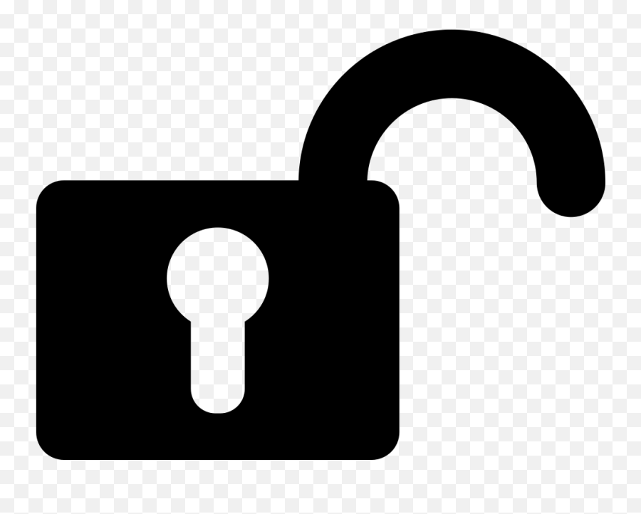 Padlock Clipart Unlocked Padlock - Unlocked Symbol Emoji,Unlocked Lock Emoji