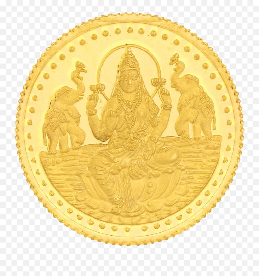 Download Lakshmi Gold Coin Image Hq Png - 50 Grams Gold Coin Emoji,Gold Coin Emoji