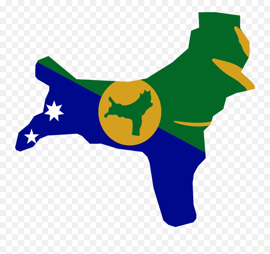Flag Map Of Christmas Island - Christmas Island Flag Map Emoji,Australian Flag Emoji