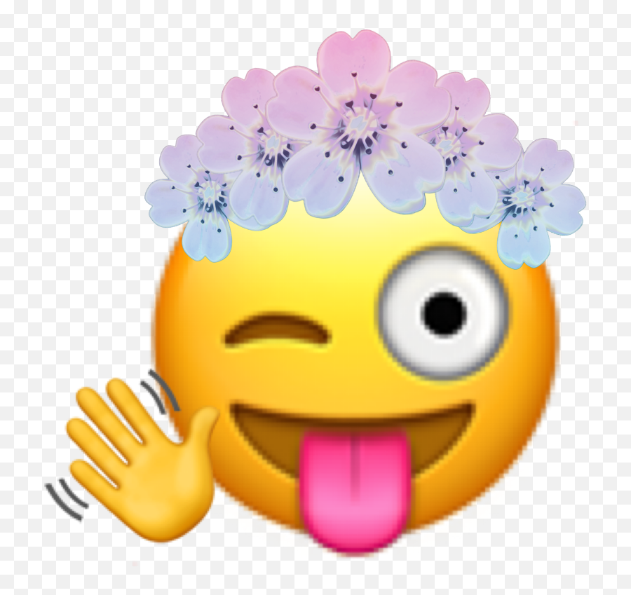Freetoedit Emoji Emojisticker Flower - Smiley,Emoticon Flowers