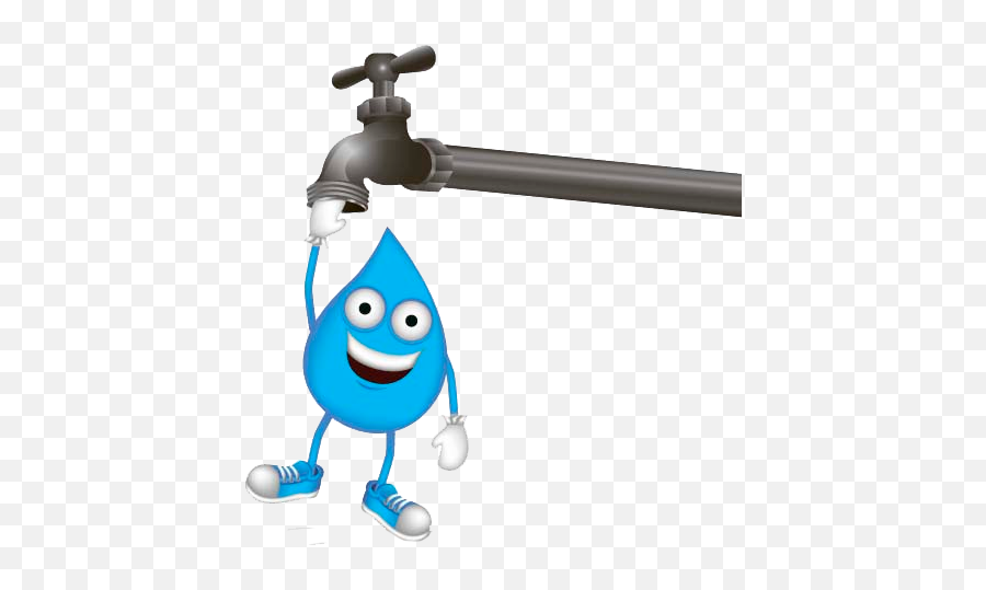 Cartoon Water Drops And Faucet Png - Tap Water Drop Png Emoji,Cartwheel Emoticon