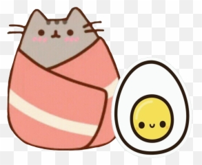 freetoedit speck ei pusheen emilyssticker meat egg cat - Pusheen Bacon Emoji