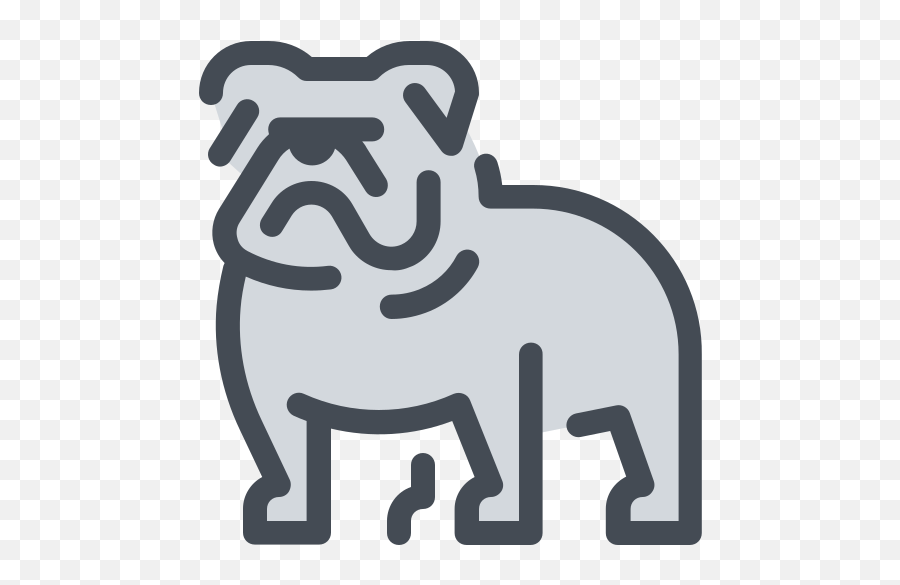 Bulldog Icon - Clip Art Emoji,Bulldog Emoji