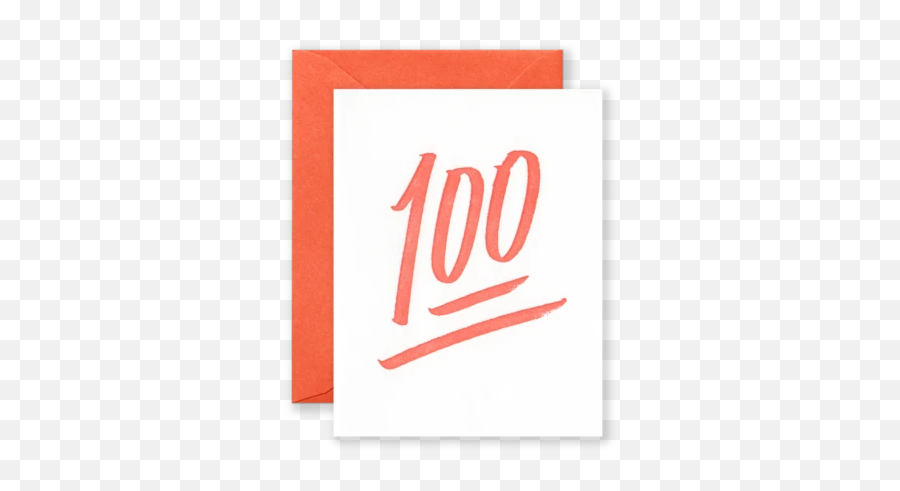 Greeting Card - Paper Product Emoji,Keep It 100 Emoji