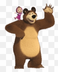 Free Png Download Masha On Bearu0027s Shoulder Clipart - And The Emoji