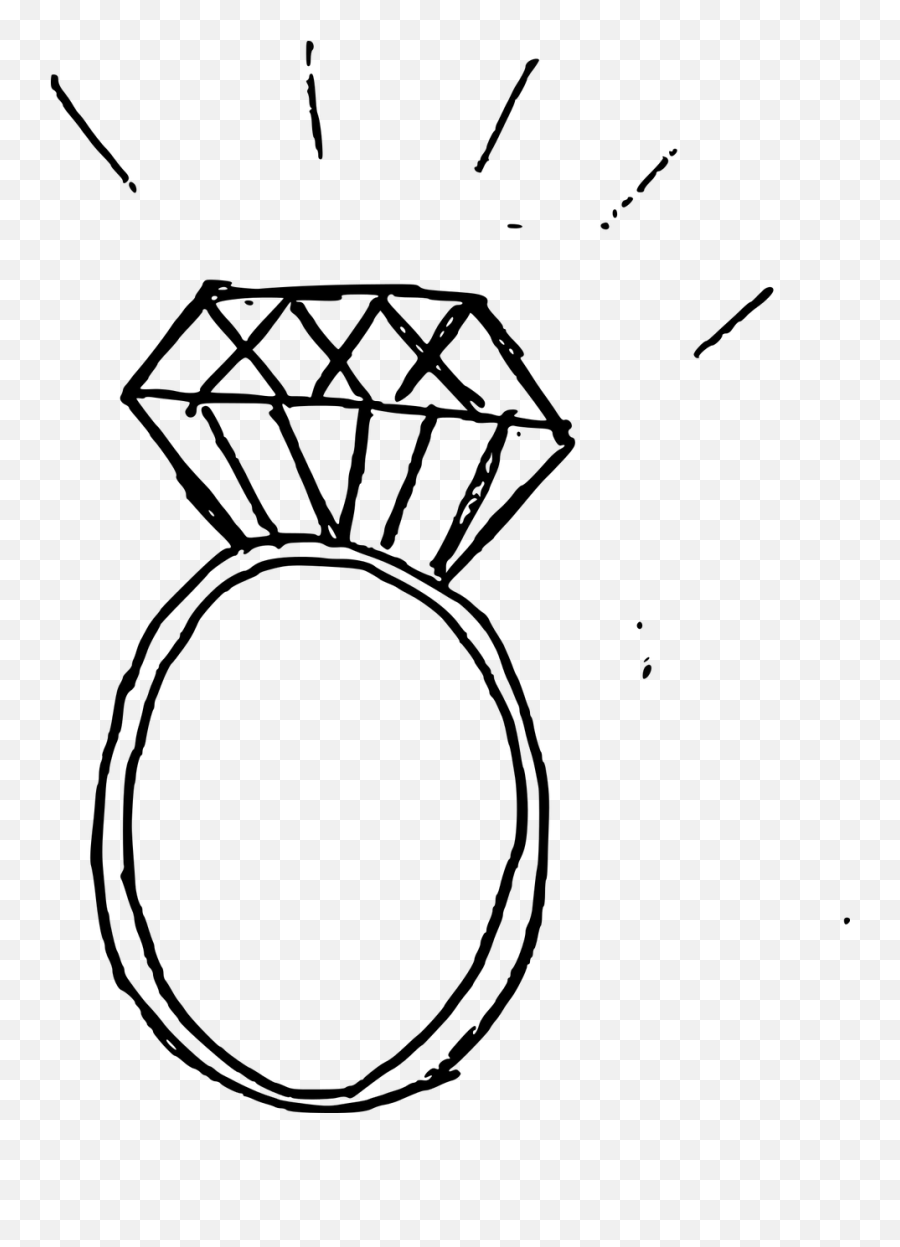 Diamond Ring Jewelry Jewel Engagement Ring - Ring Drawing Png Emoji,Diamond Ring Emoji