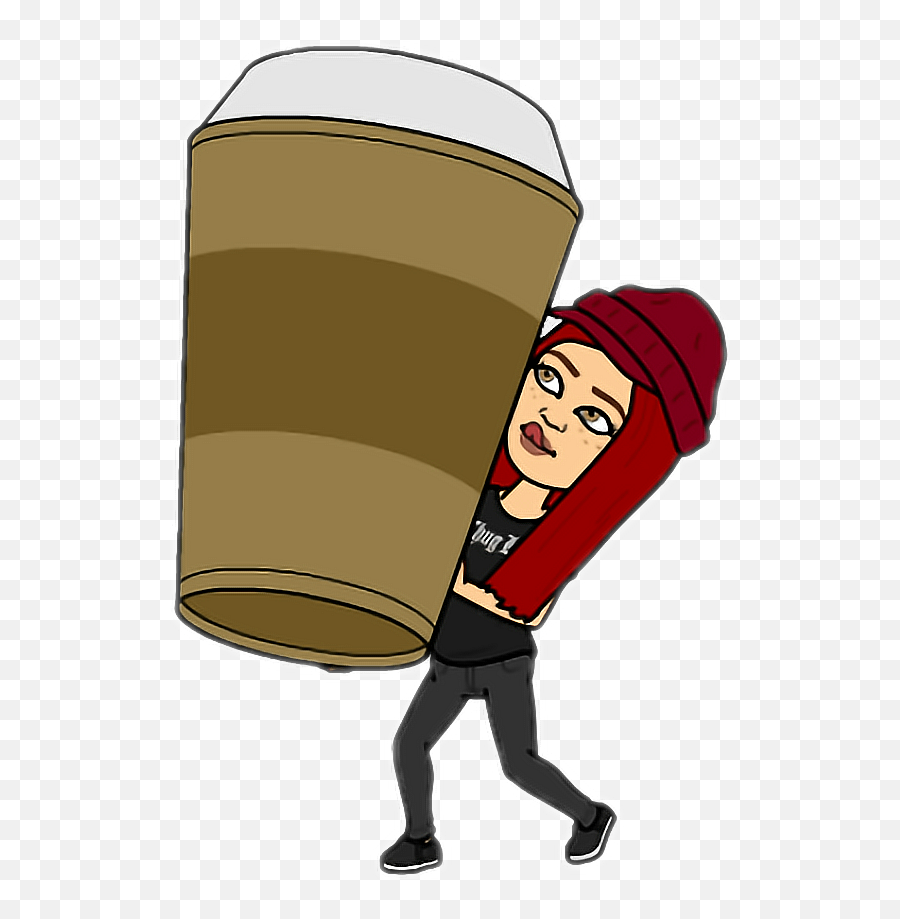 Coffee Kawa Emoji Bimoji Snapchat - Illustration,Coffee Drinking Emoji
