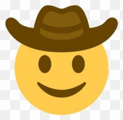 Every Sheriff Bot - Cowboy Emoji Transparent Background