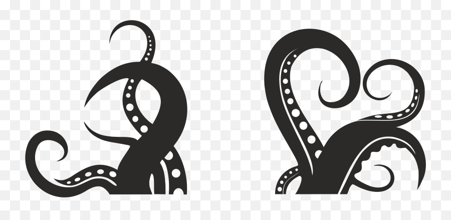 Octopus Drawing Clip Art - Octopus Tentacles Silhouette Emoji,Tentacle Emoji
