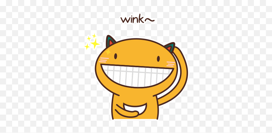 Animal Kitty Sticker - Happy Emoji,Kitty Emoticon