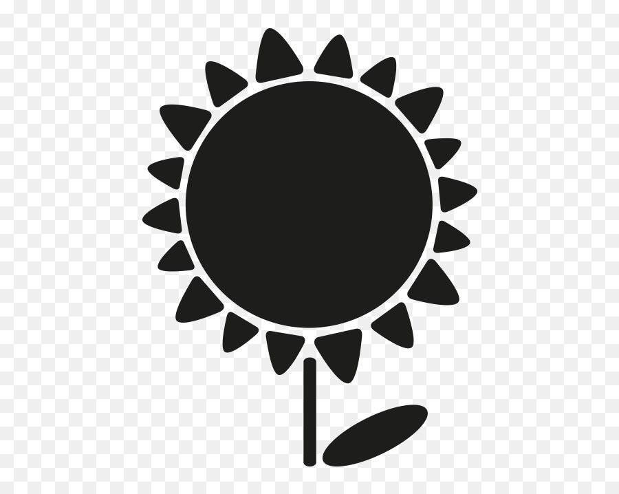 Sunflower Blackboard - Amar Chitra Katha Logo Png Clipart Black Shadow Sun Png Emoji,Sunflower Emoji Png