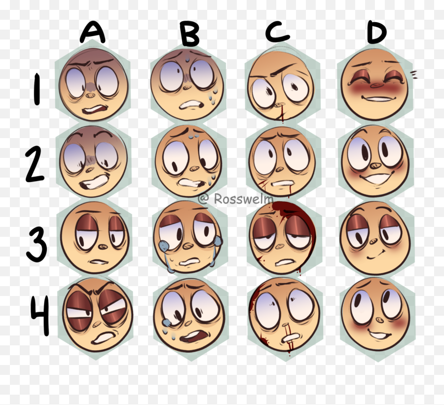 I Made An Expression Feel - Drawing Face Expression Sheet Emoji,Emoticon Meme