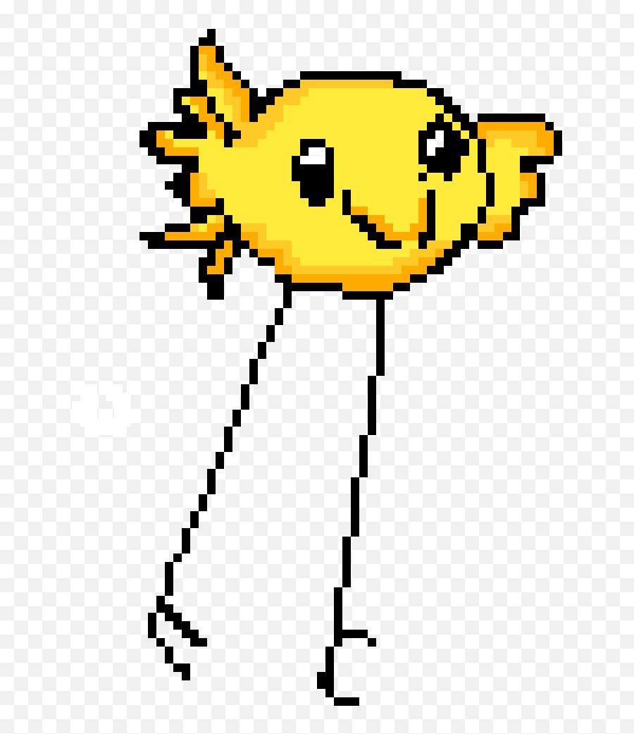 Pixilart - Derpy Longlegged Chicken By Anonymous Dot Emoji,Chicken Emoticon