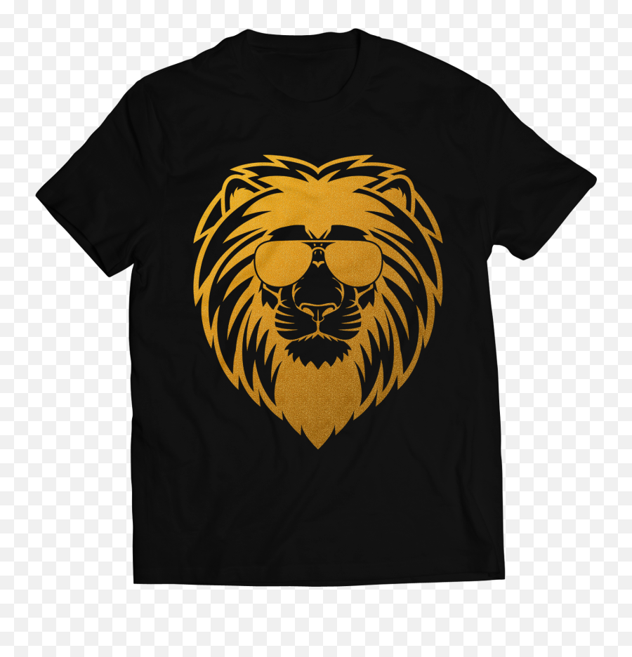 Big Bang Apparel Lions Face Gold Foil - Leao Da Tribo De Juda Emoji,Emoji Clothing And Apparel