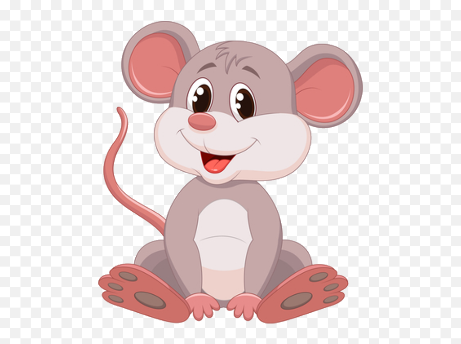 Clipart Rat Elephant Transparent - Cartoon Cute Mouse Clipart Emoji,Microscope And Rat Emoji
