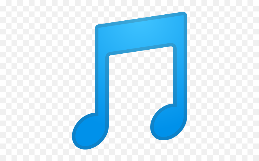 Musical Note Emoji - Music Note Blue Icon Png,No Music Emoji