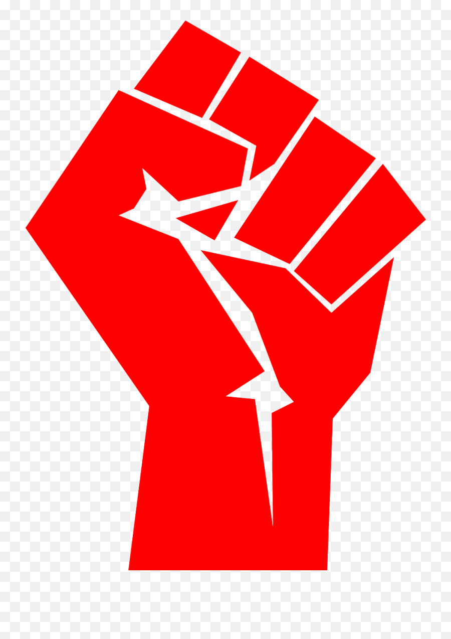 Fist Red Fight Communism Hand - Civil Rights Movement Logo Emoji,Punching Fist Emoji